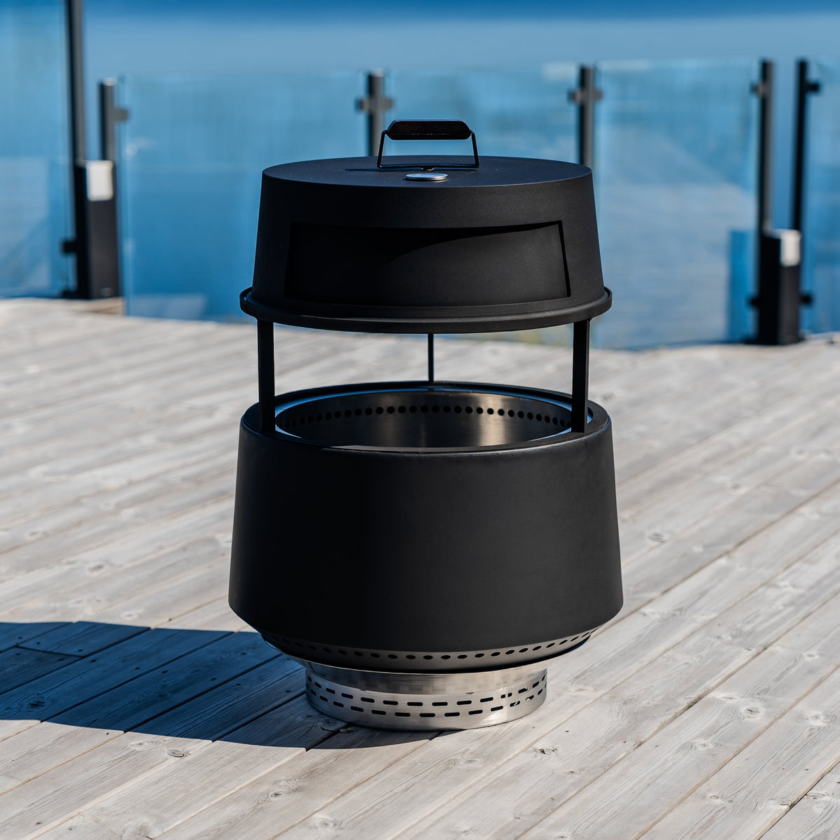 Set: Juna + lock + grill med stekhäll + pizzaugnstillsats