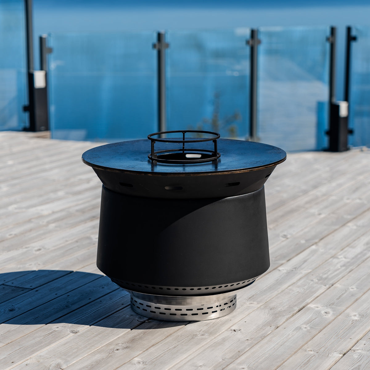 Set: Juna + grill med stekhäll + lock