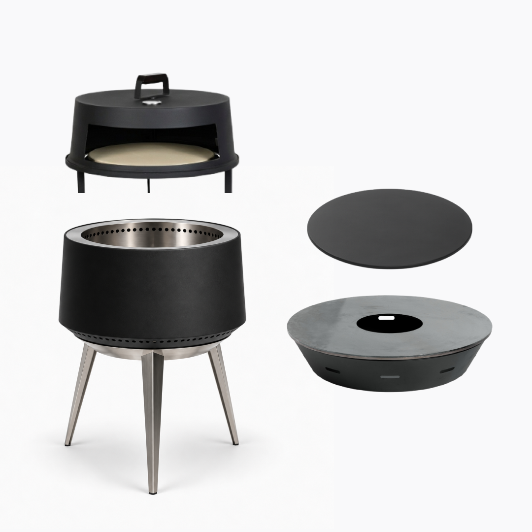 Set: Juna Pluss + lock + grill med stekhäll + pizzaugnstillsats