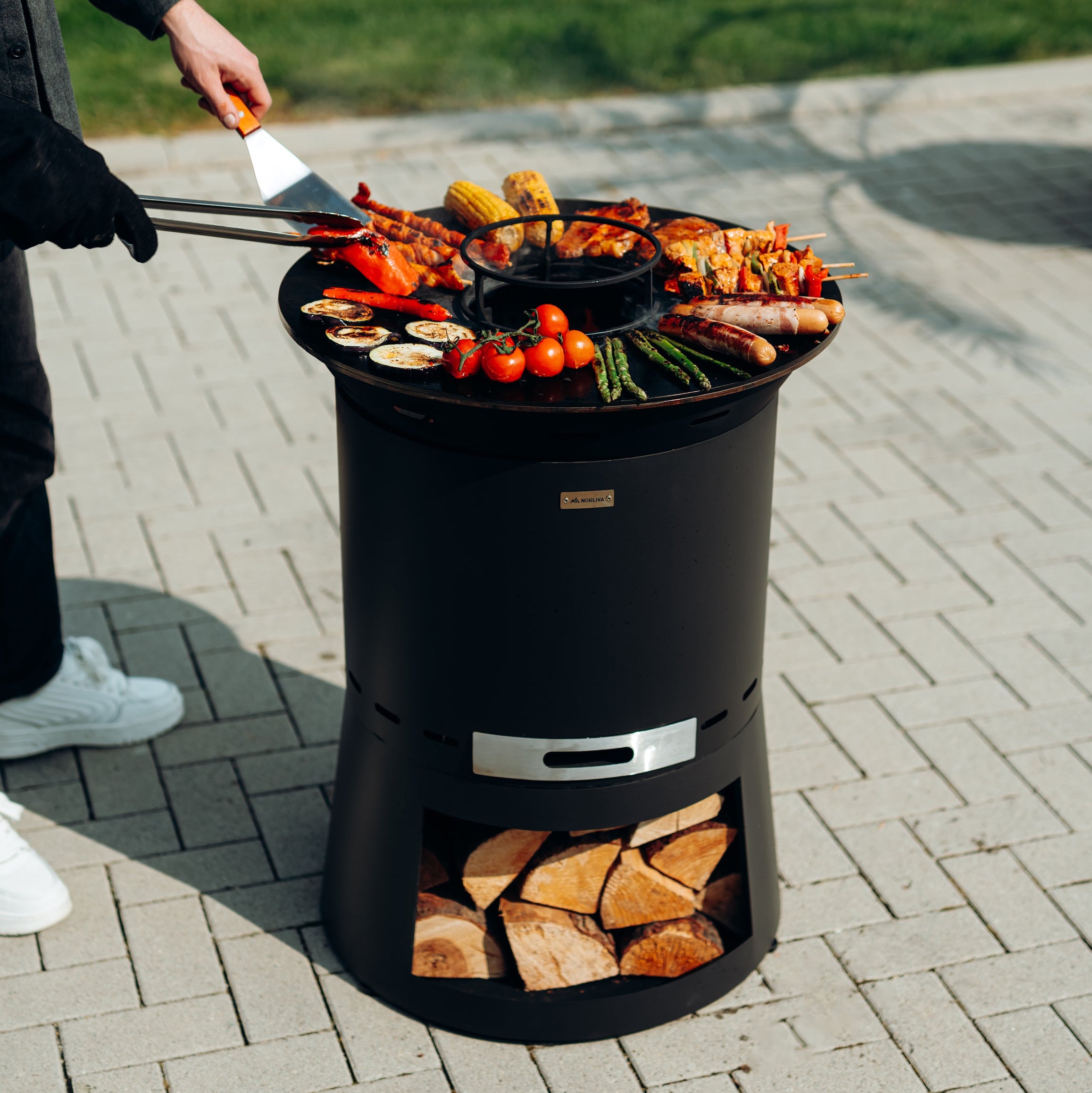 Eldgrill, plancha-tillsats Skara