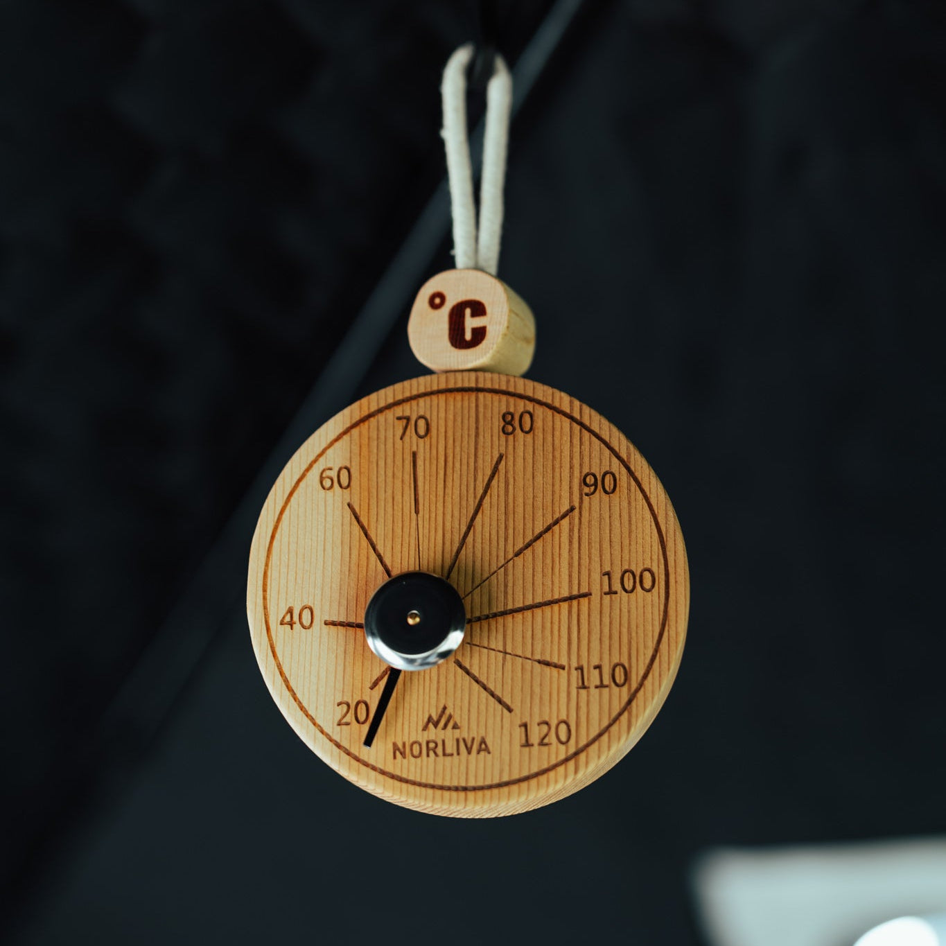 Bastutermometer, upphängningsbar