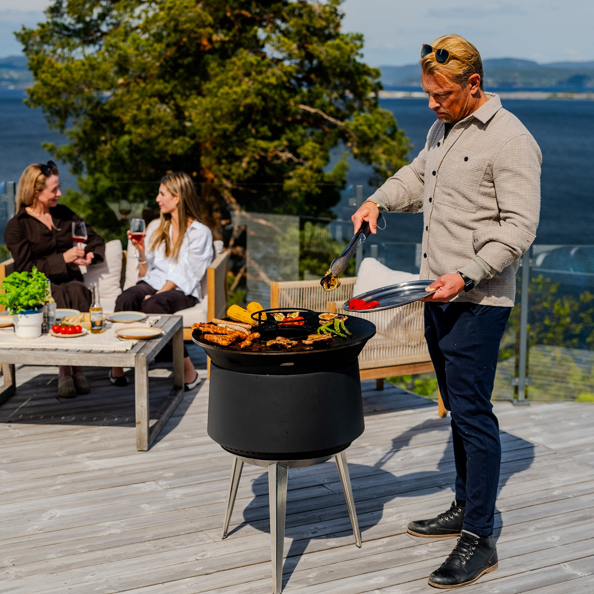 Set: Juna Pluss + grill med stekhäll + lock