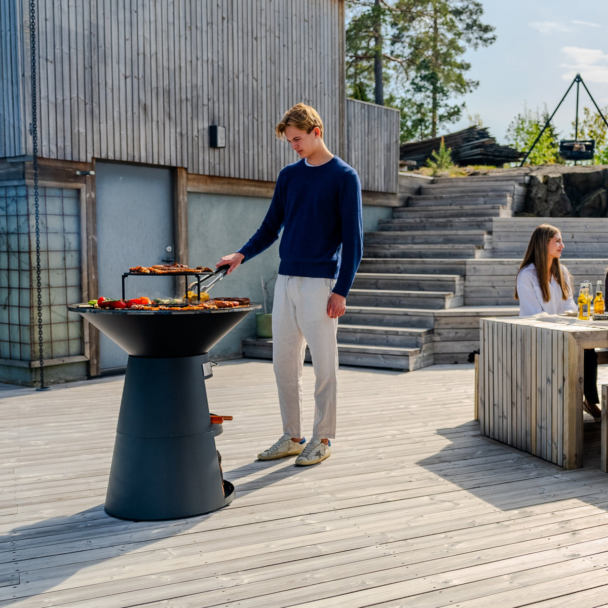 Eldplatsbyggd grill Aska, 80 cm