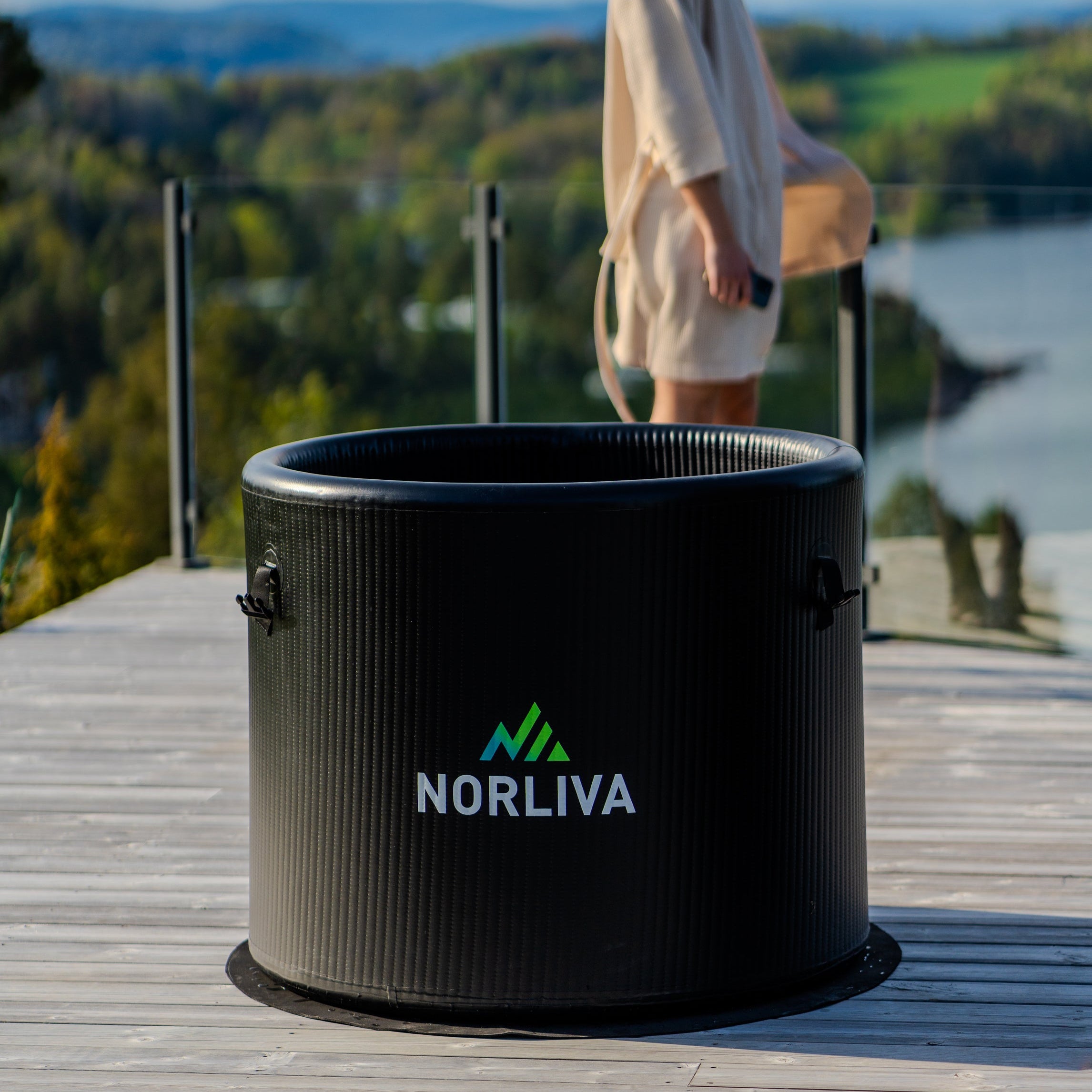 Uppblåsbar isbalja