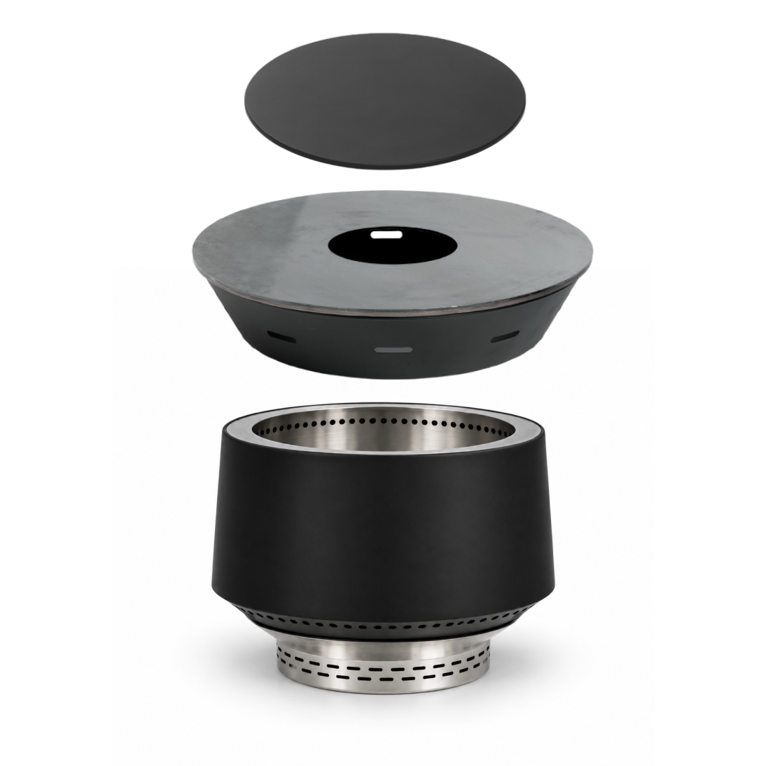 Set: Juna + grill med stekplatta + lock