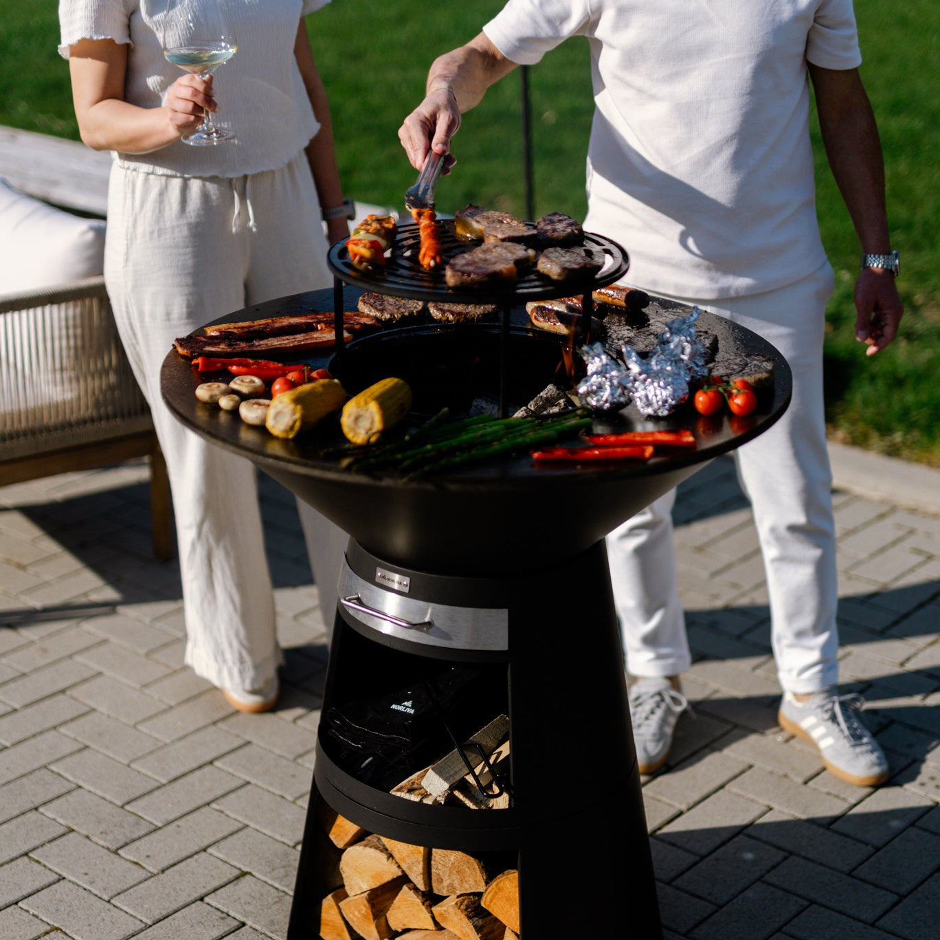 Eldplatsbyggd grill Aska, 80 cm