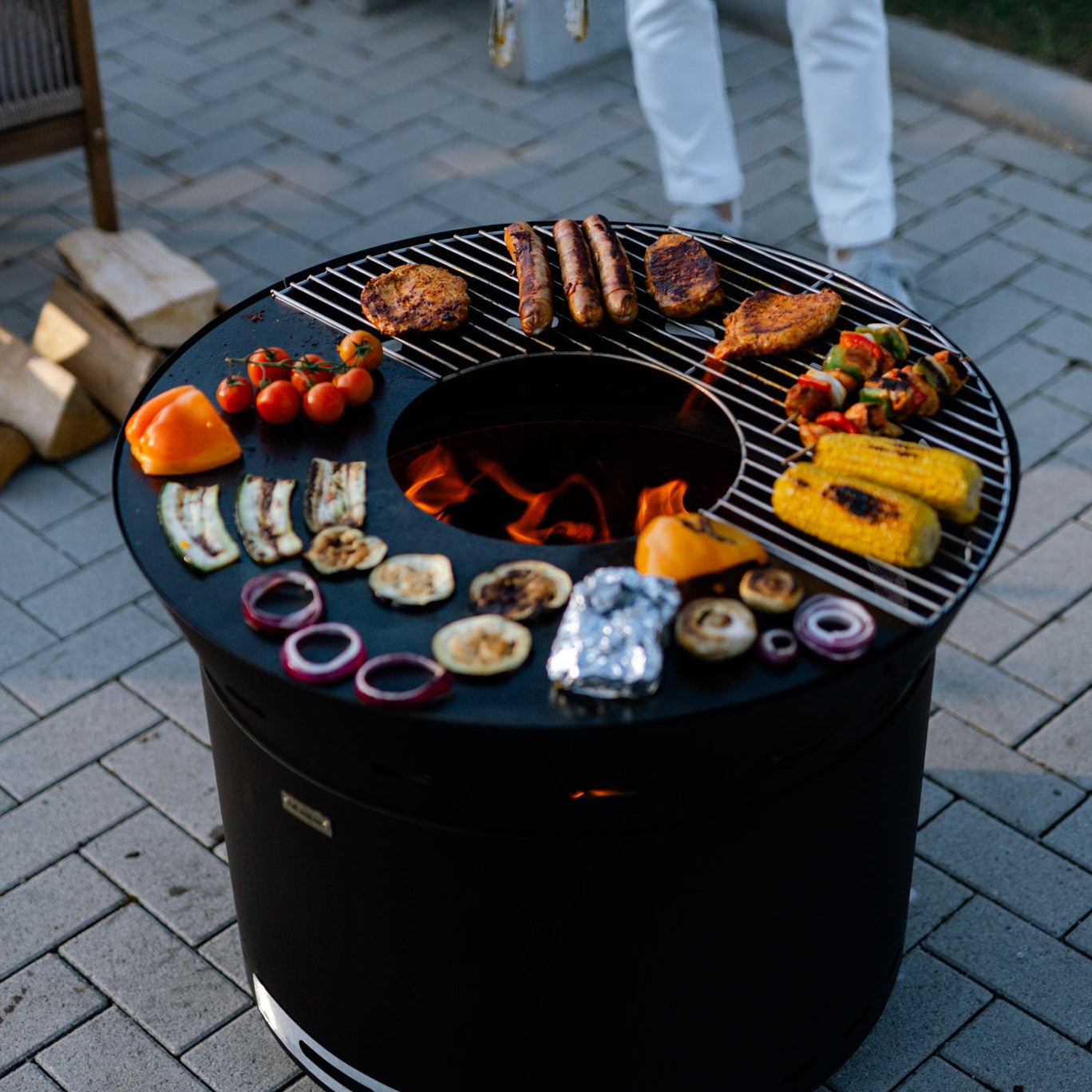 Grillgaller för Lunda-tillsats till eldplatta