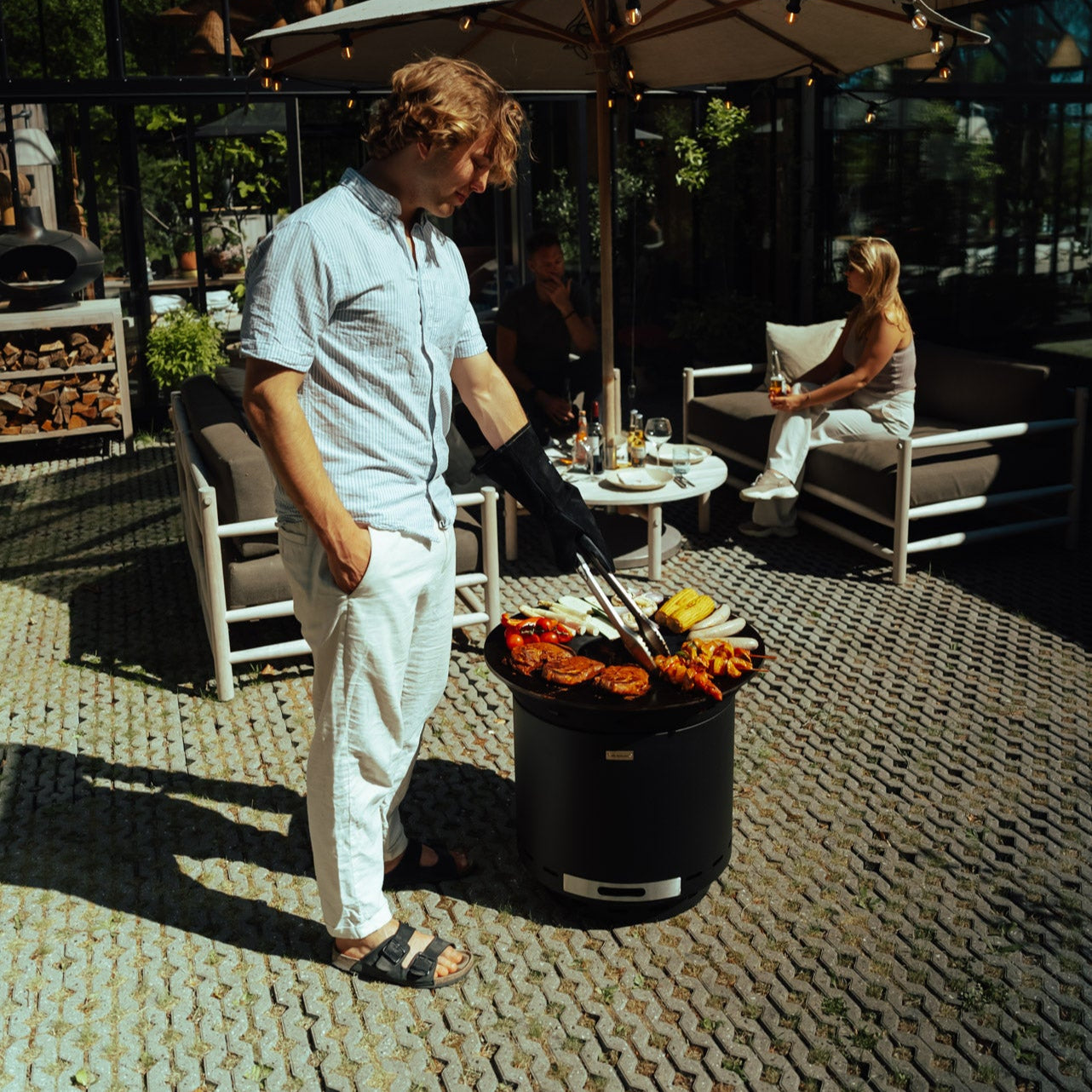 Set: Skara + eldgrill