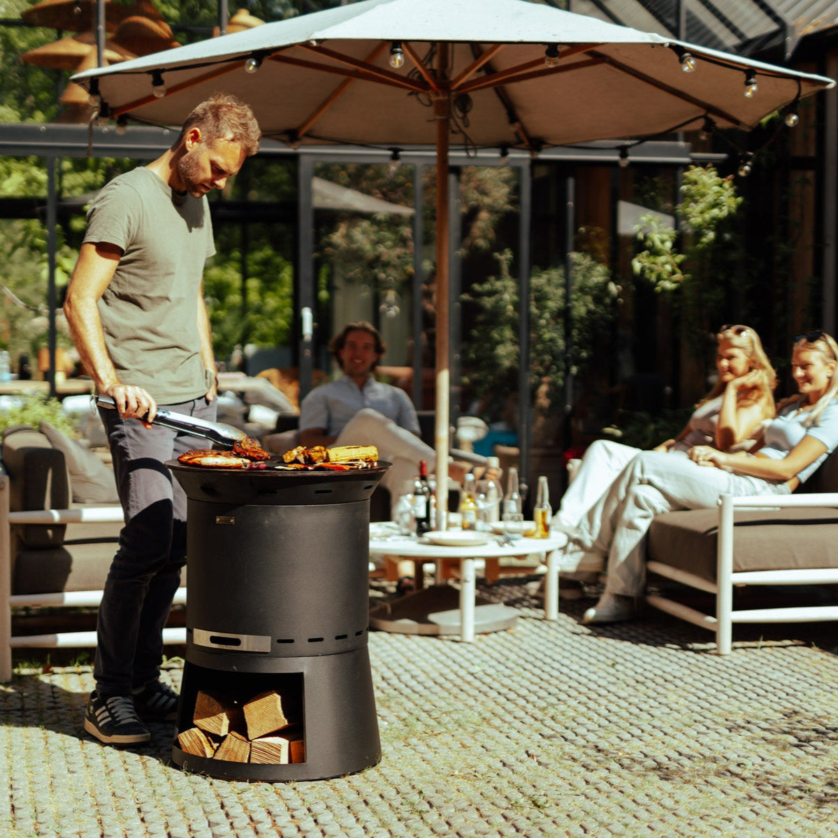 Eldgrill, plancha-tillsats Skara