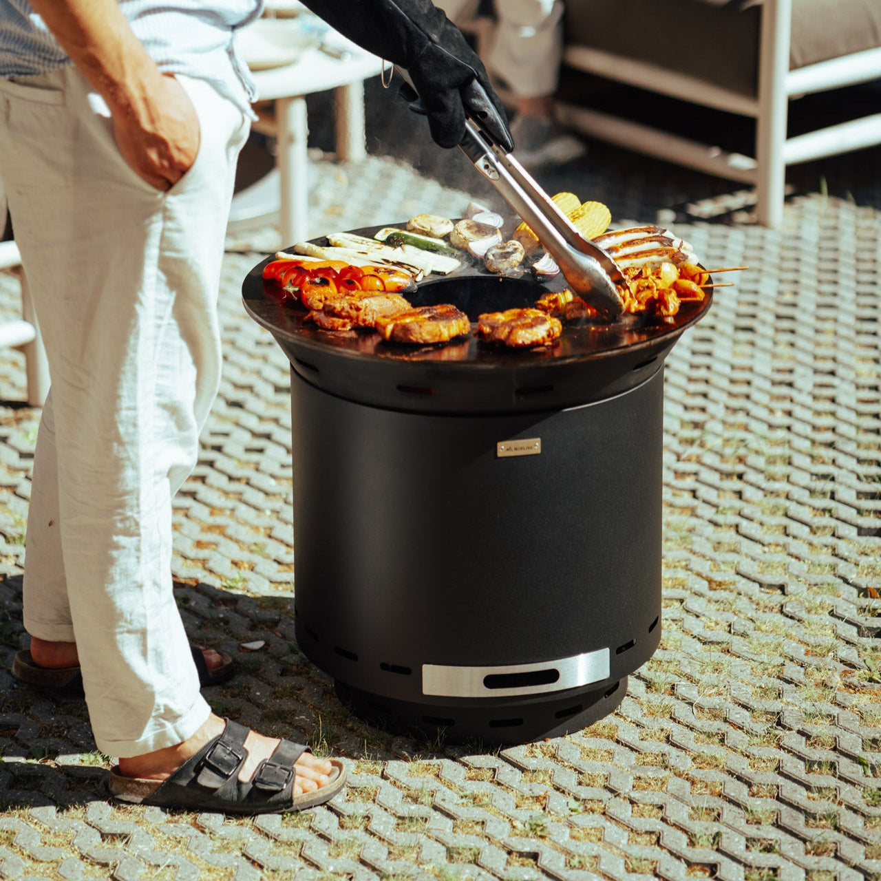 Set: Skara + eldgrill