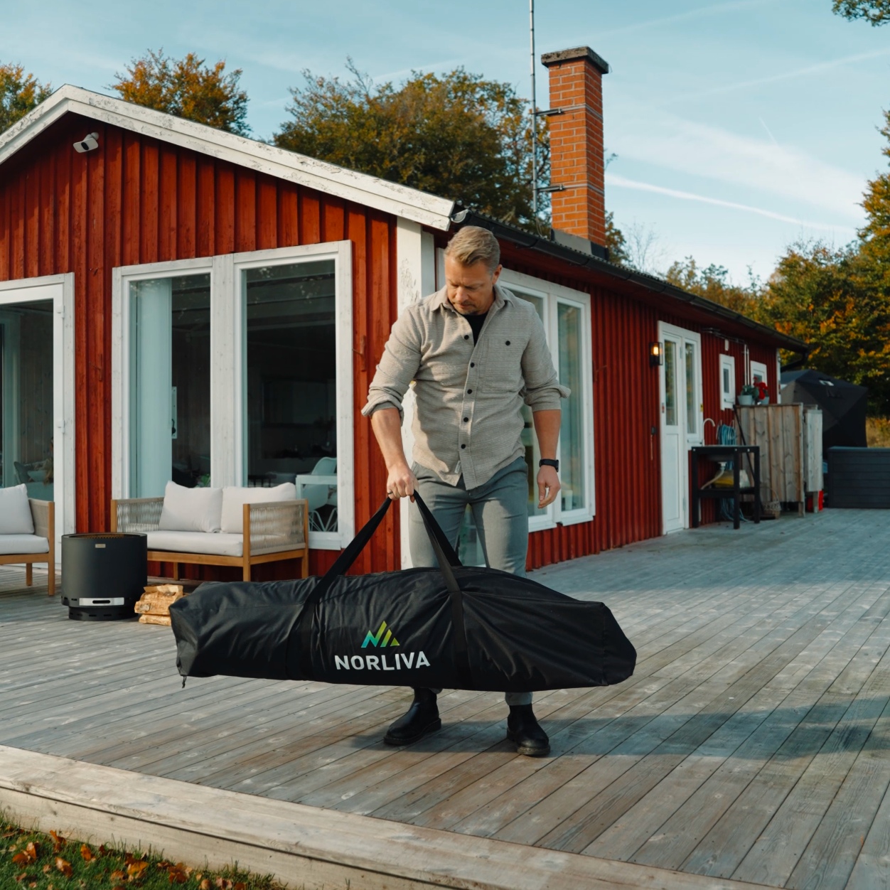 Set: bastutält Dalen 3.0 + aggregat + bastutillbehör