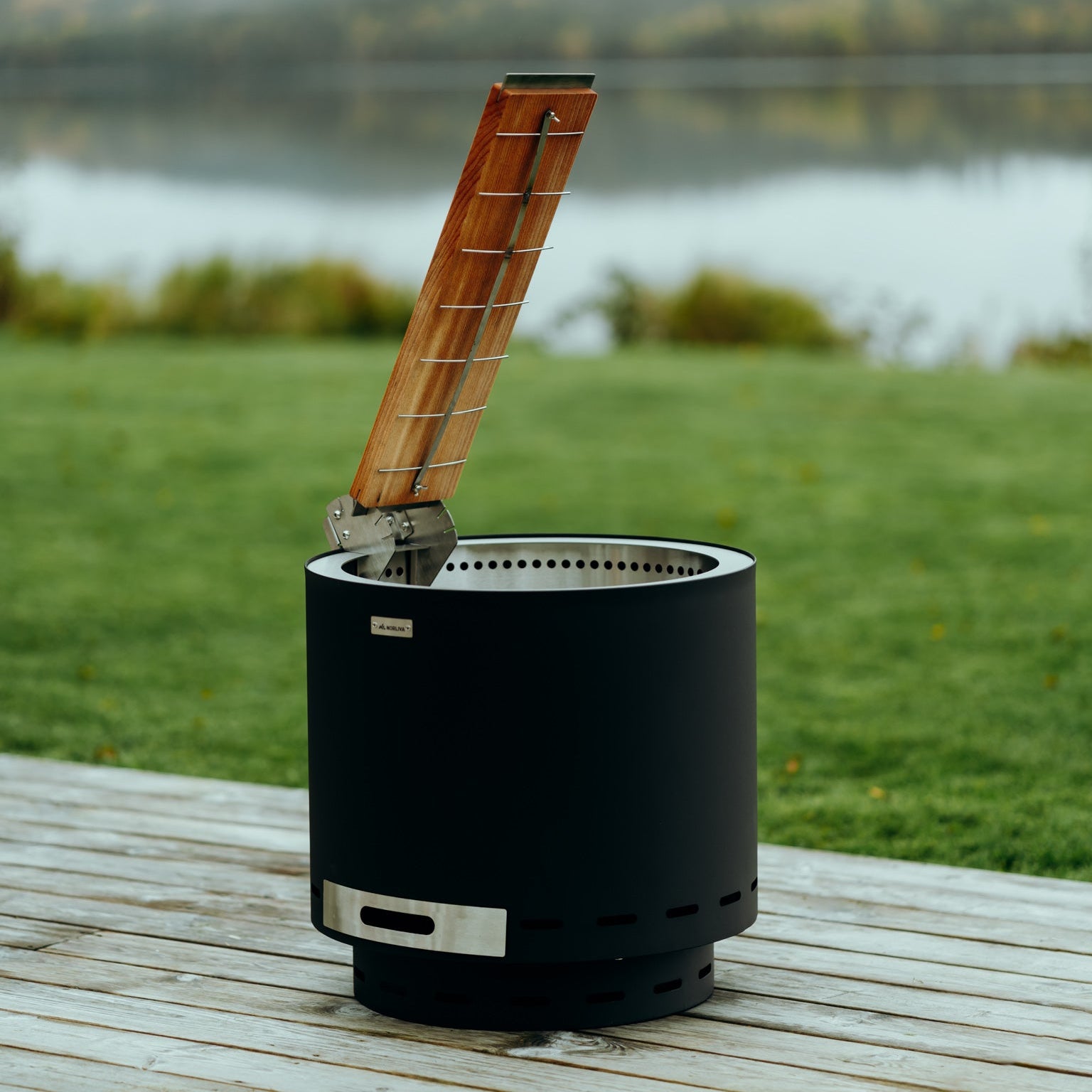 Set: Skara + grillbräda för flamberad lax