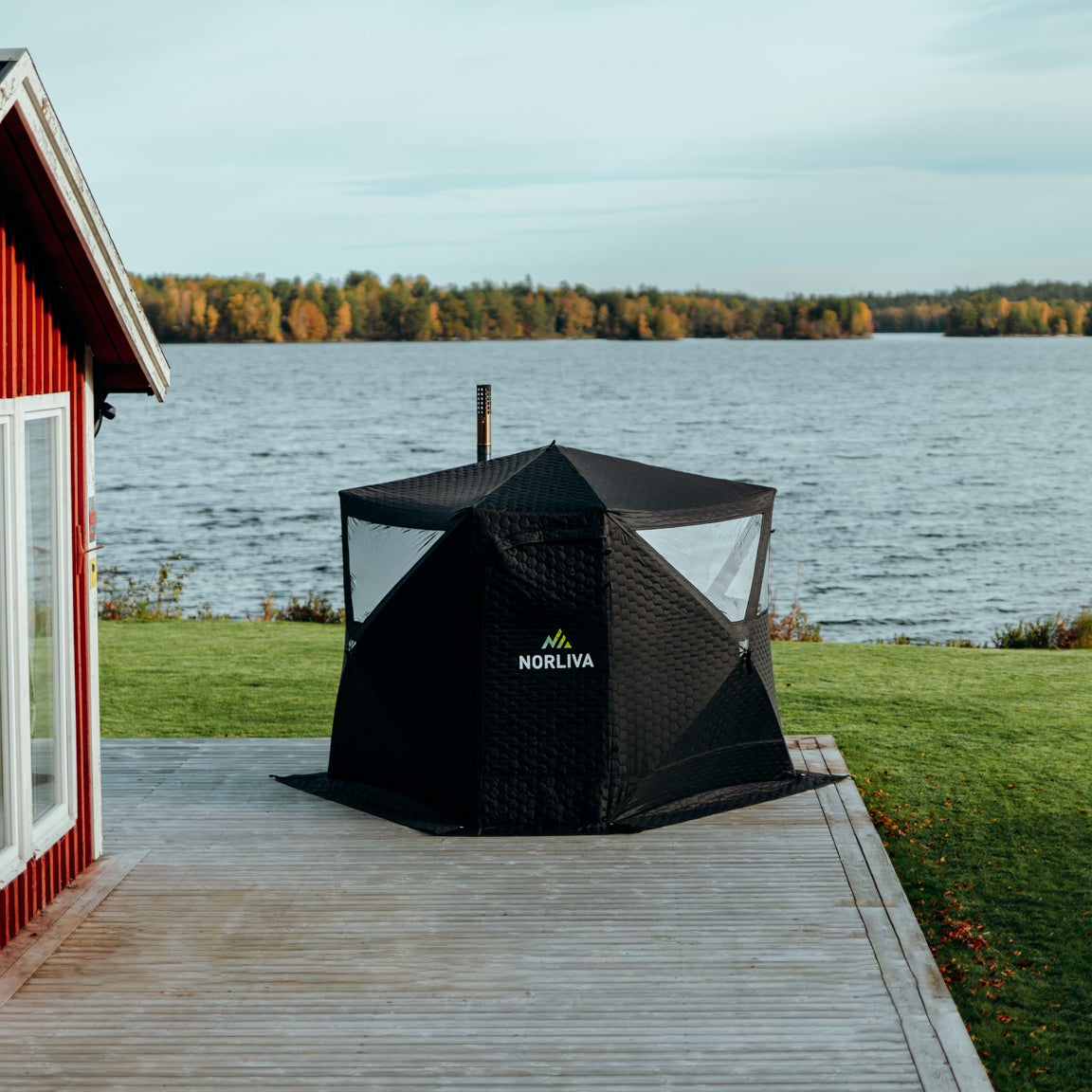 Set: bastutält Dalen 3.0 + aggregat + bastutillbehör
